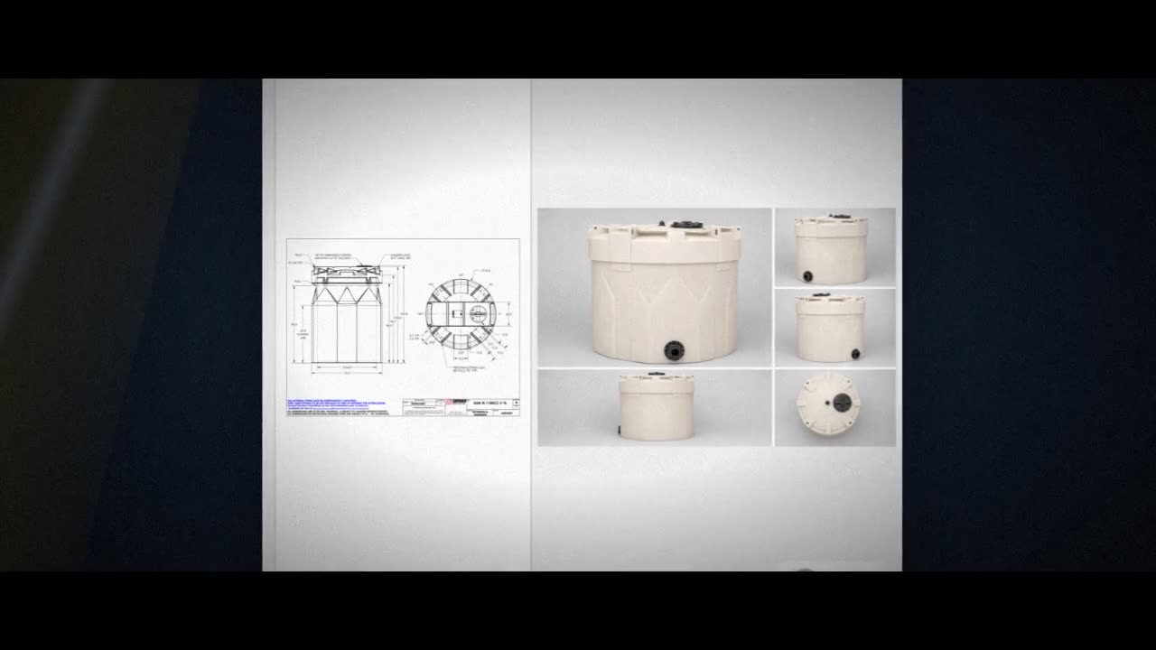Snyder Industries 1100 Gallon Double Wall Storage Tank XLPE 1.9 SG Nat video