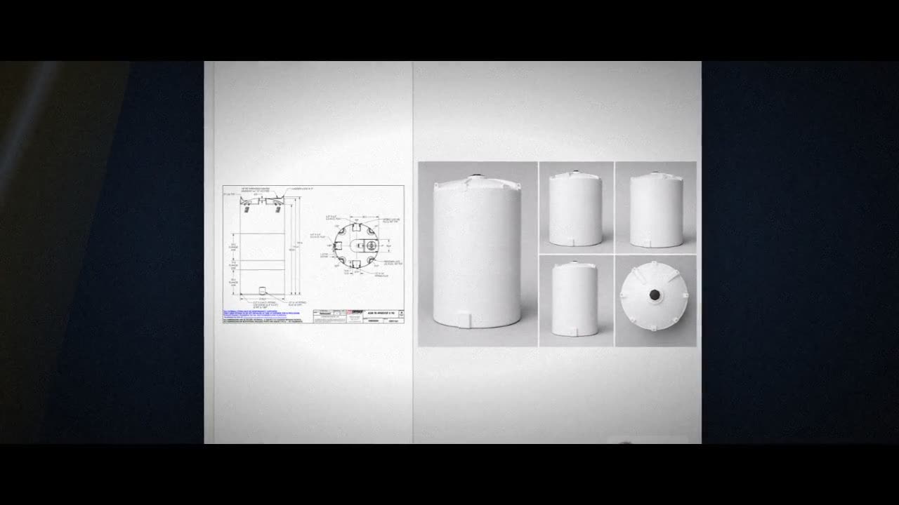 Snyder Industries 4900 Gallon HDPE Vertical Liquid Storage Tank with A video