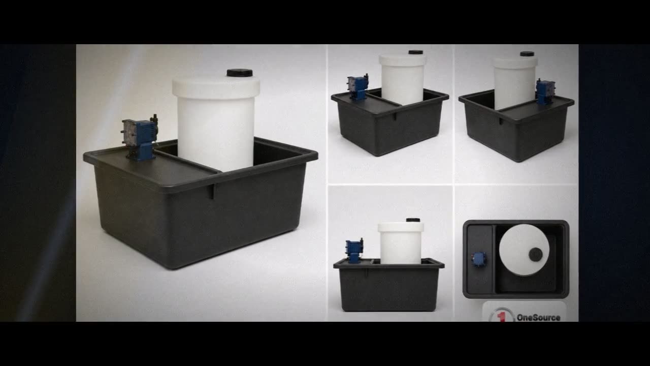 Snyder Industries 90 Gallon XLPE Chemical Feed Station Tank video
