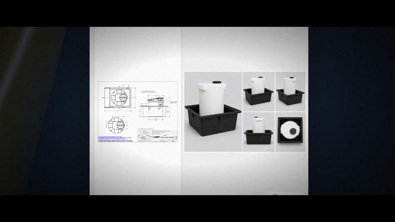 Snyder Industries 90 Gallon Plastic Chemical Feed Station Tank video