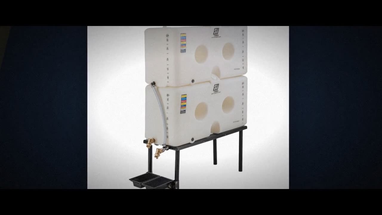 Snyder Industries 120 Gallon HDLPE Chemical Feed Station Tank with Sta video