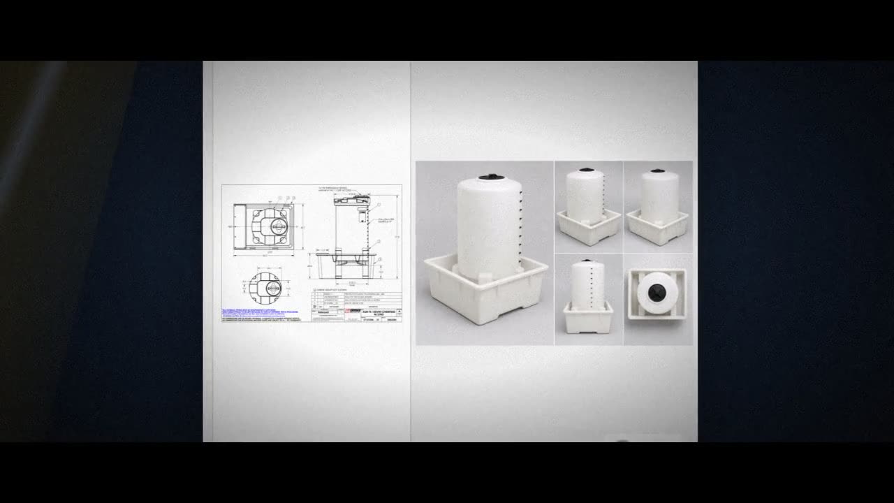 Snyder Industries 150 Gallon Plastic Chemical Feed Station Tank video