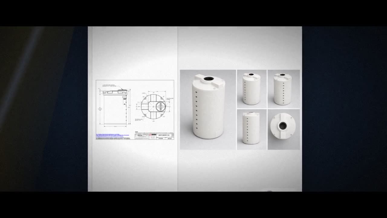 Snyder Industries 200 Gallon HDPE Vertical Liquid Storage Tank with AS video