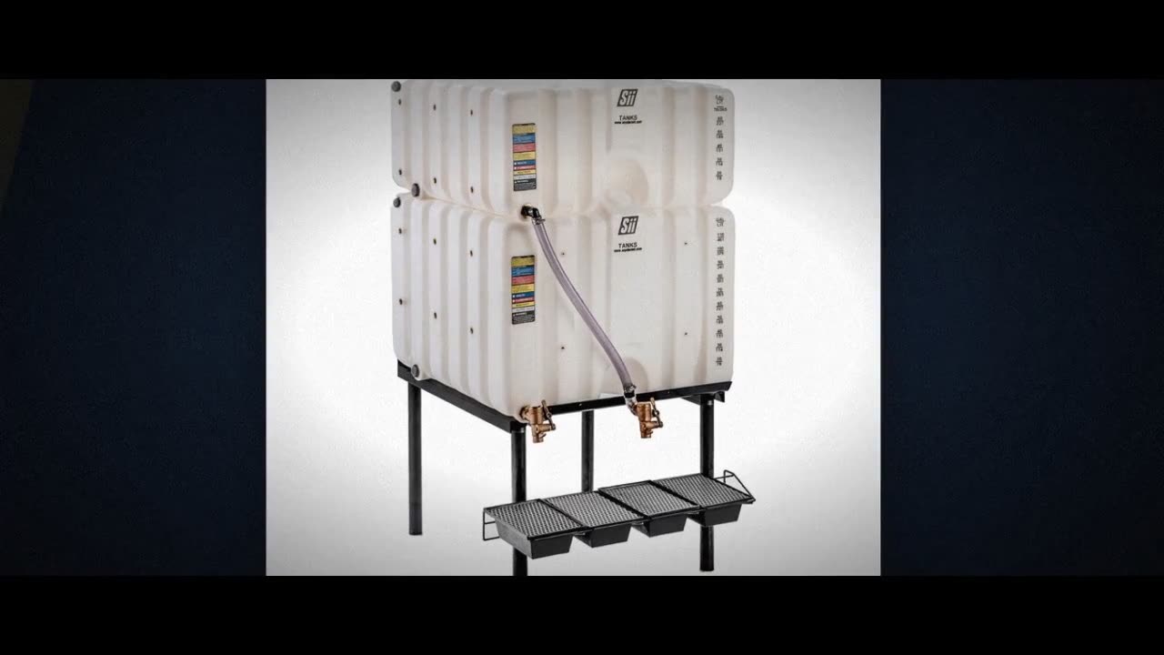 Snyder Industries 200 Gallon HDLPE Chemical Feed Station Tank with Sta video