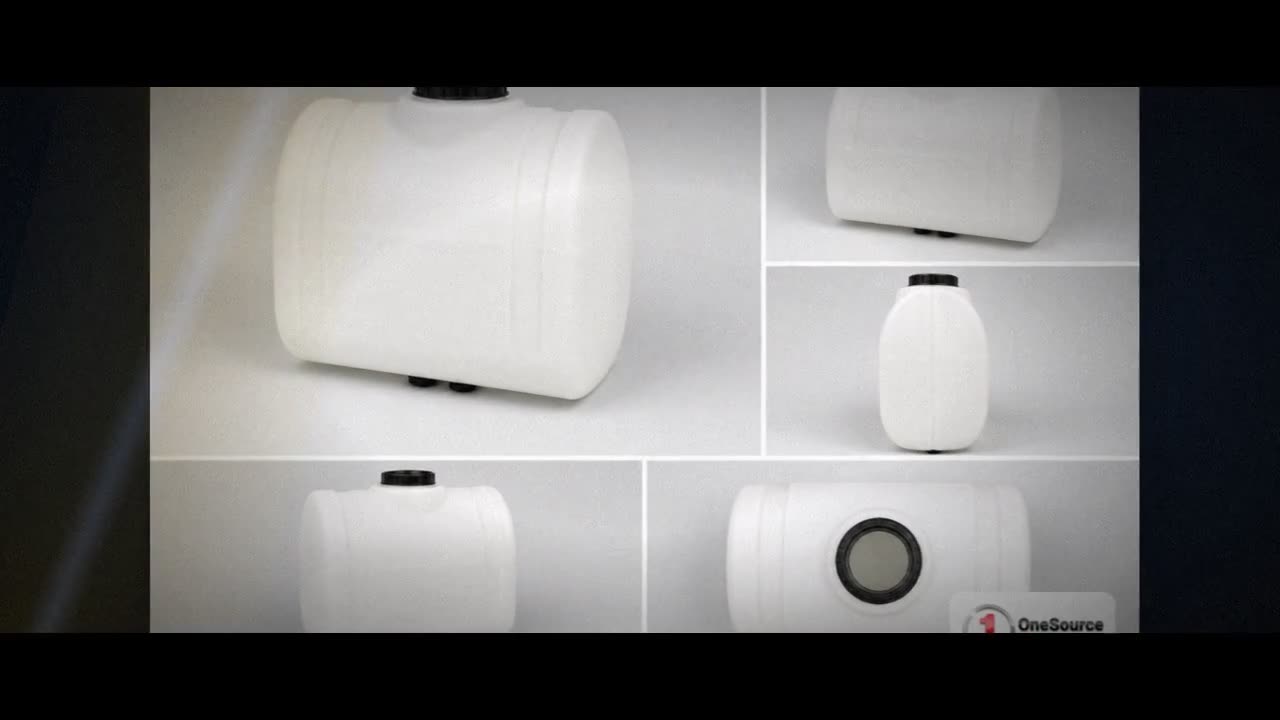 Snyder Industries 250 Gallon Plastic Open Top Batch Storage Tank in Wh video