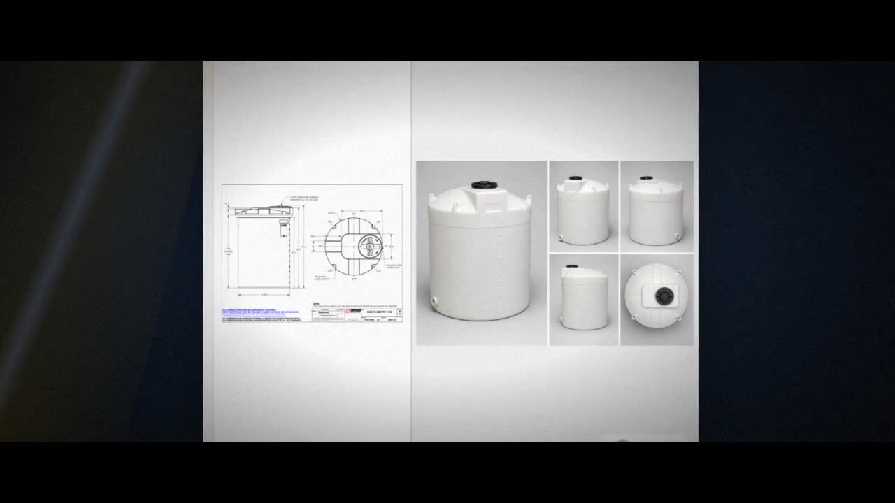 Snyder Industries 330 Gallon HDPE Vertical Liquid Storage Tank with AS video