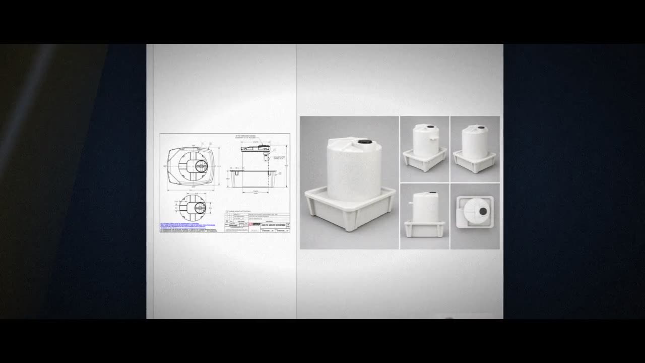 Snyder Industries 330 Gallon Plastic Chemical Feed Station Tank video