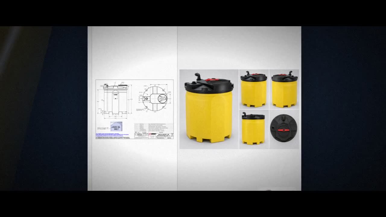 Snyder Industries 360 Gallon Plastic Vertical Double Wall Waste Oil Ta video