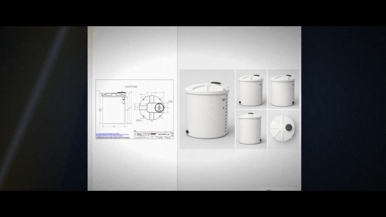 Snyder Industries 440 Gallon HDPE Vertical Liquid Storage Tank with AS video