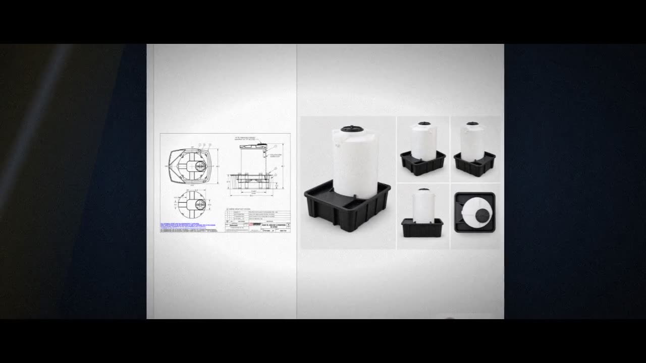 Snyder Industries 440 Gallon Plastic Chemical Feed Station Tank video