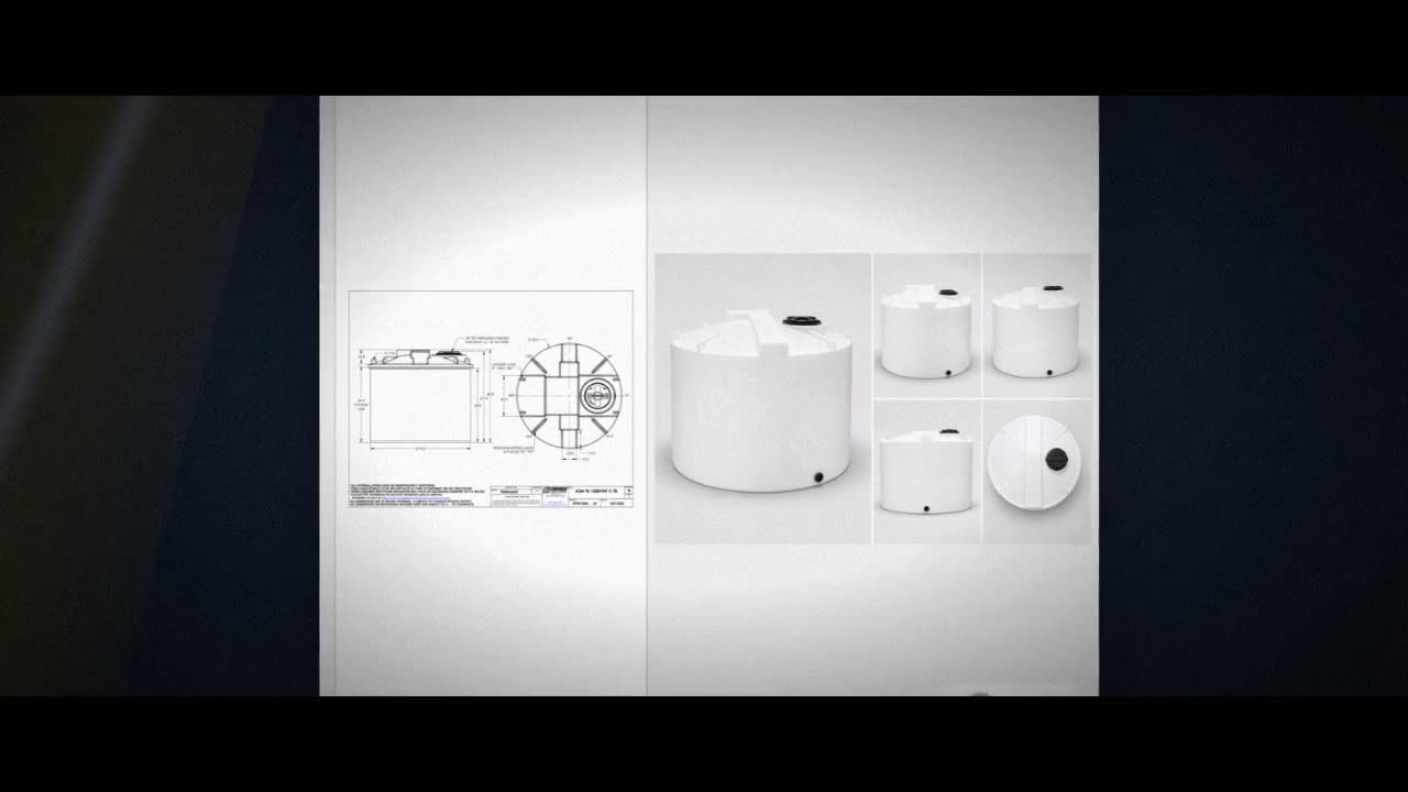 Snyder Industries 1000 Gallon HDPE Vertical Liquid Storage Tank with A video