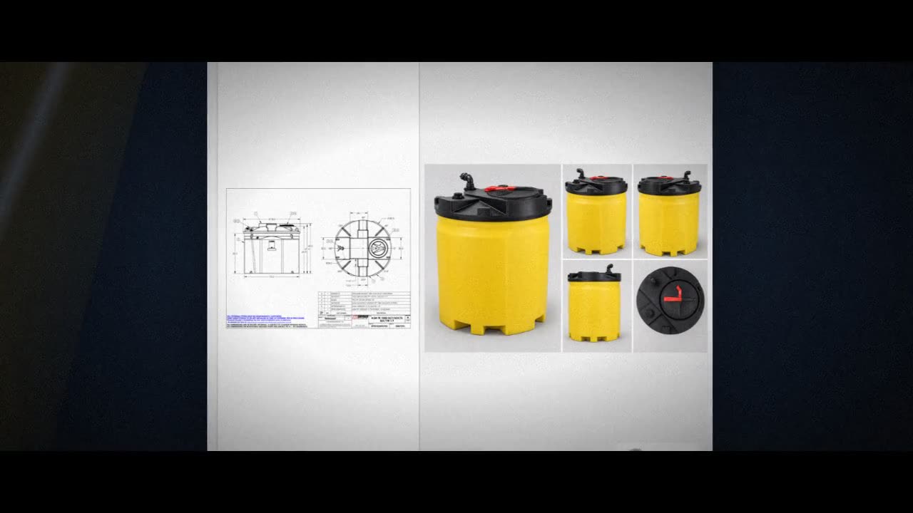 Snyder Industries 1000 Gallon Plastic Vertical Double Wall Waste Oil T video