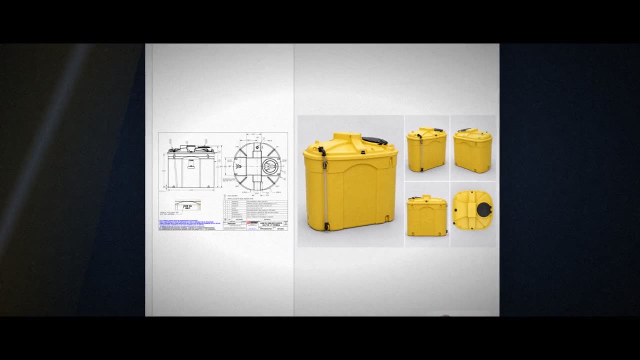 Snyder Industries 1000 Gallon Used Oil Containment Tank with Level Gau video