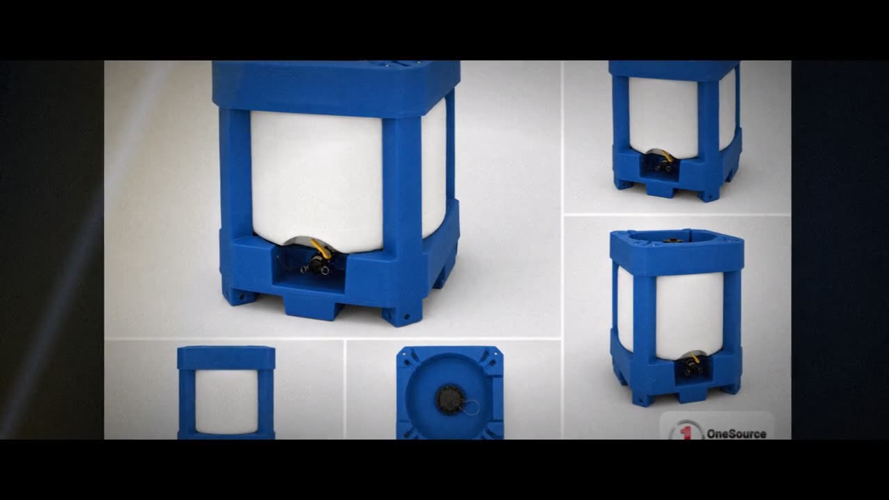 Snyder Industries 275 Gallon HDPE Stackable IBC Tote Tank video