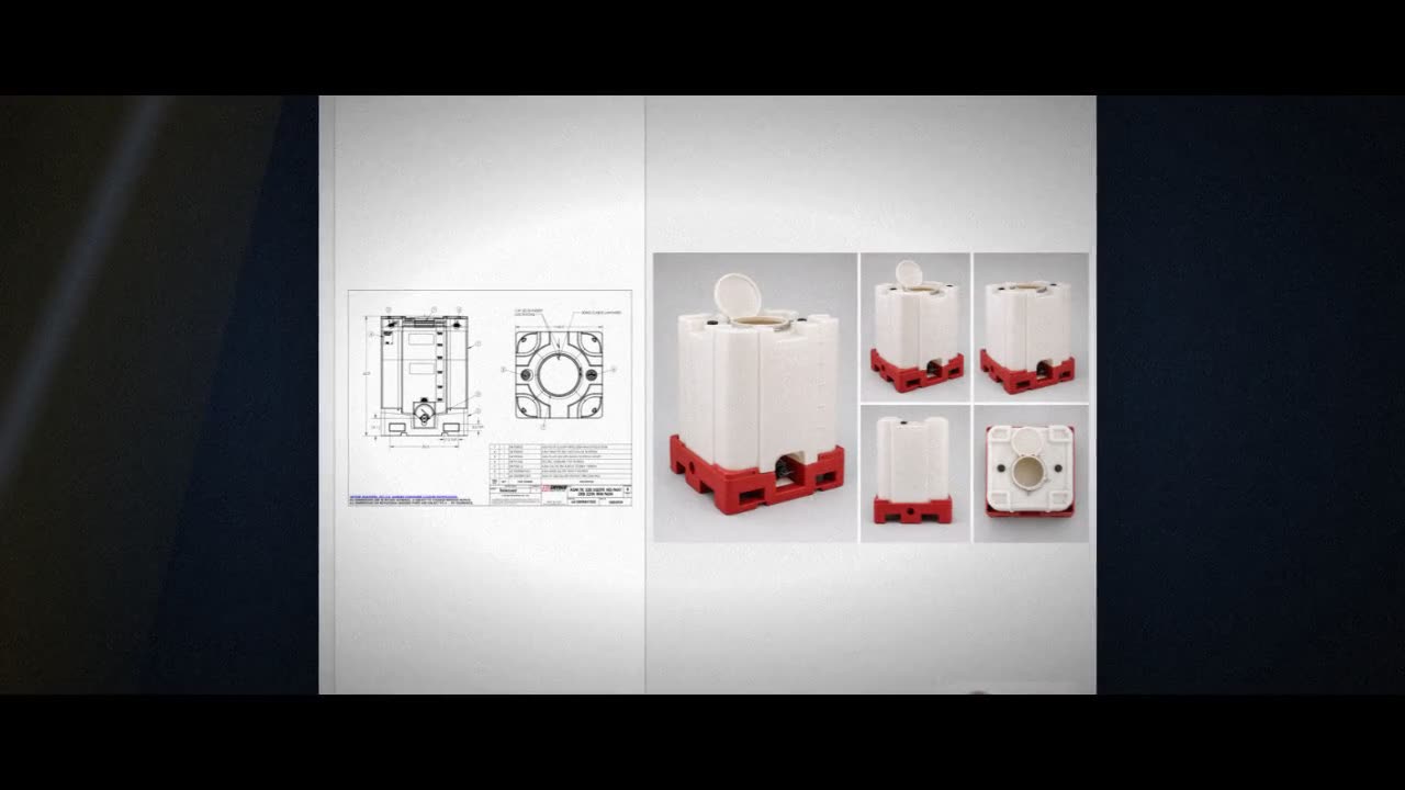 Snyder Industries 330 Gallon HDPE Stackable IBC Tote Tank video