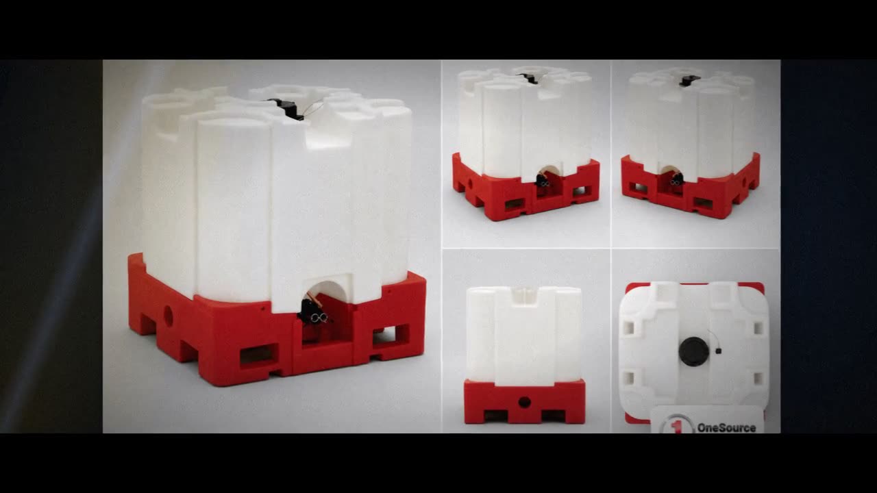 Snyder Industries 275 Gallon HDPE Stackable IBC Tote Tank video