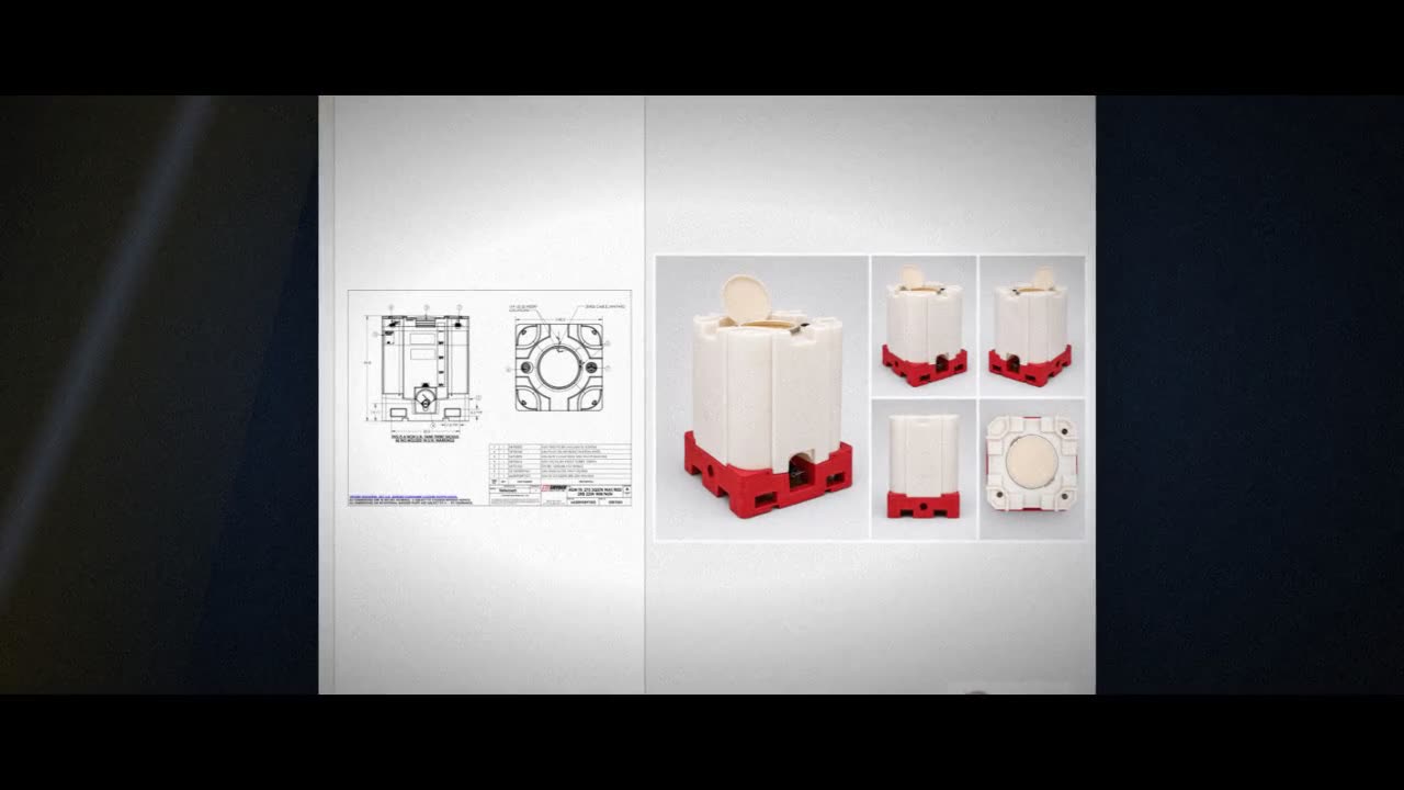 Snyder Industries 275 Gallon HDPE Stackable IBC Tote Tank video