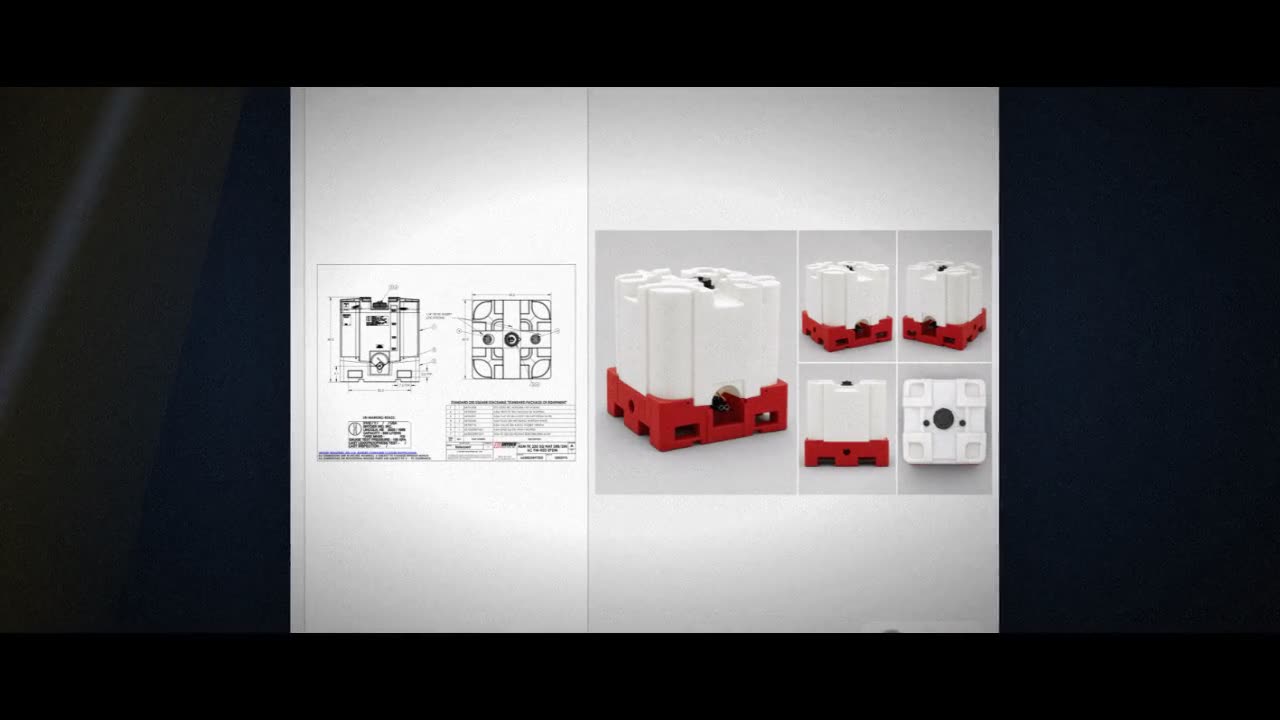 Snyder Industries 220 Gallon HDPE Stackable IBC Tote Tank video