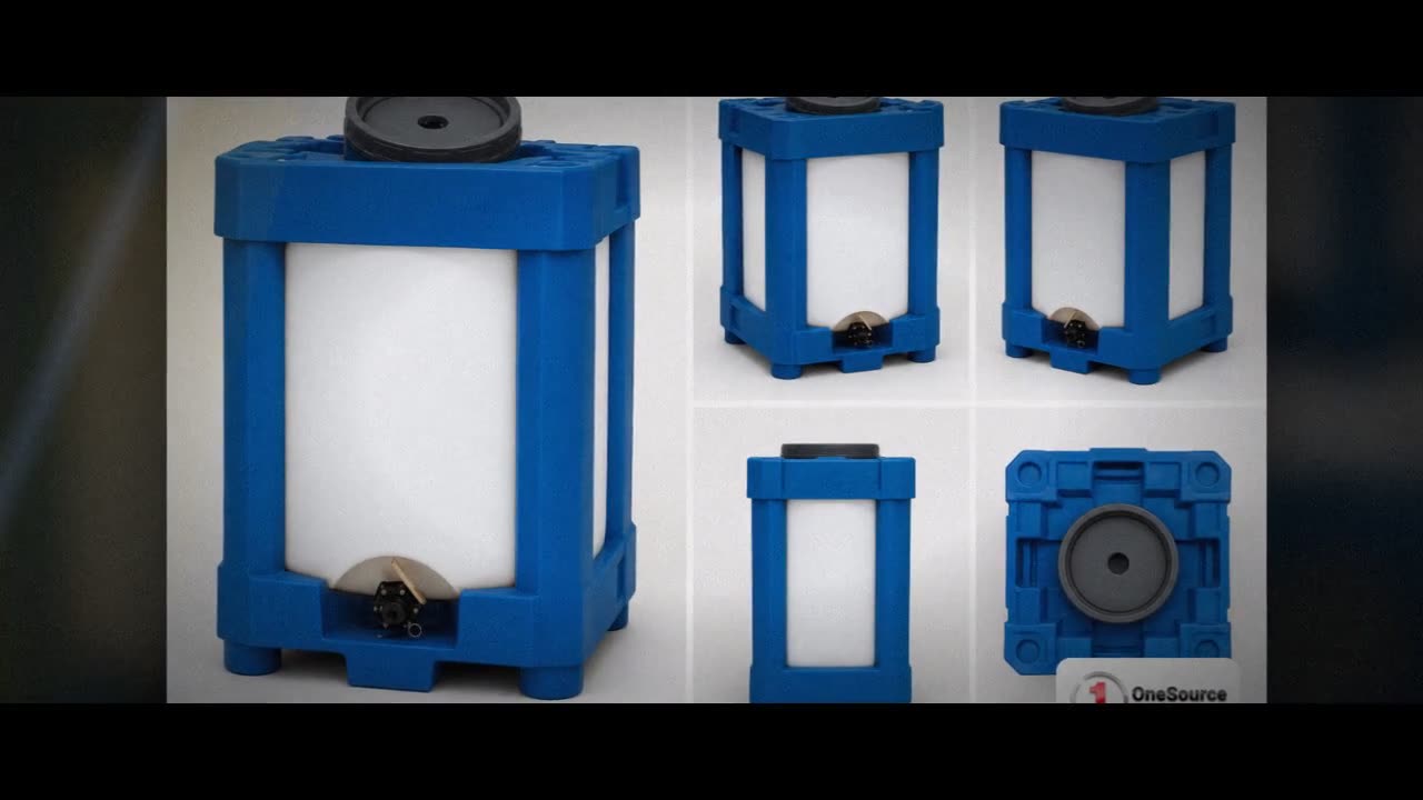 Snyder Industries 330 Gallon HDPE Stackable IBC Tote Tank video