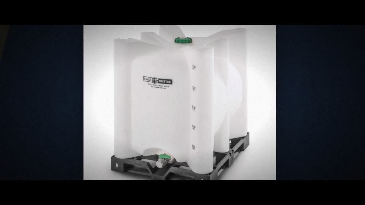 Snyder Industries 275 Gallon HDPE Stackable Cagebuster IBC Tote in Whi video