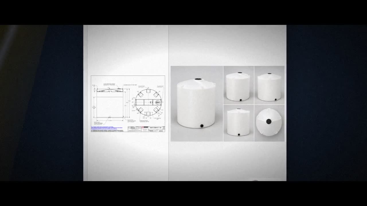 Snyder Industries 5500 Gallon HDPE Vertical Chemical Storage Tank in W video