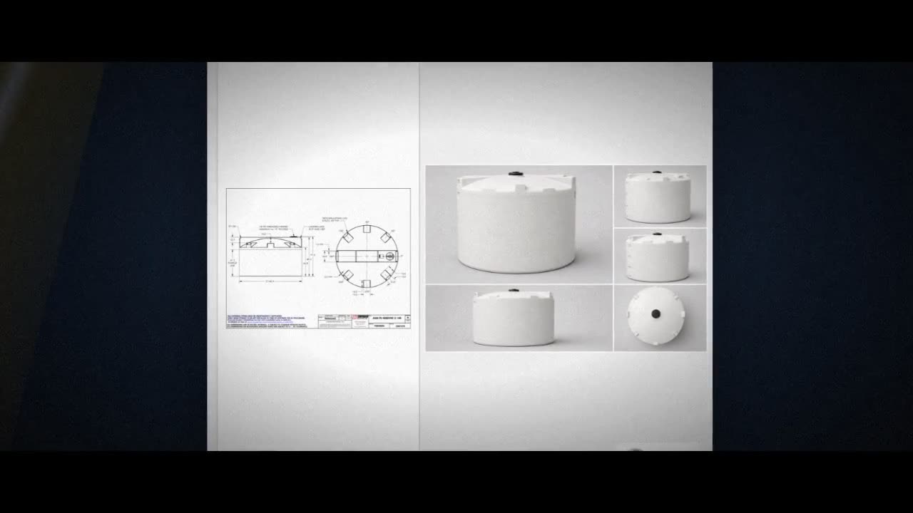 Snyder Industries 4500 Gallon HDPE Vertical Liquid Storage Tank with A video