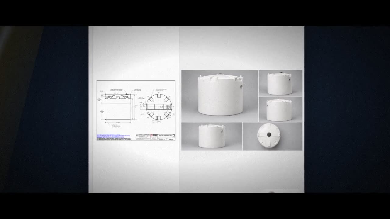 Snyder Industries 4600 Gallon HDPE Vertical Liquid Storage Tank with A video