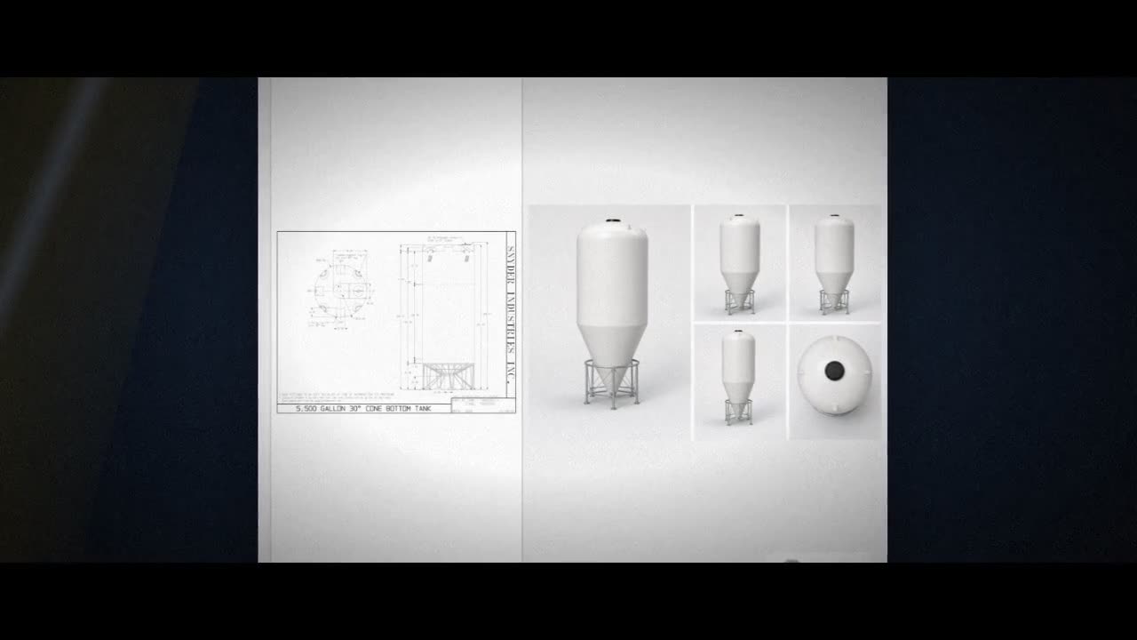 5500 Gallon 30 Degree Plastic Cone Bottom Tank in White video