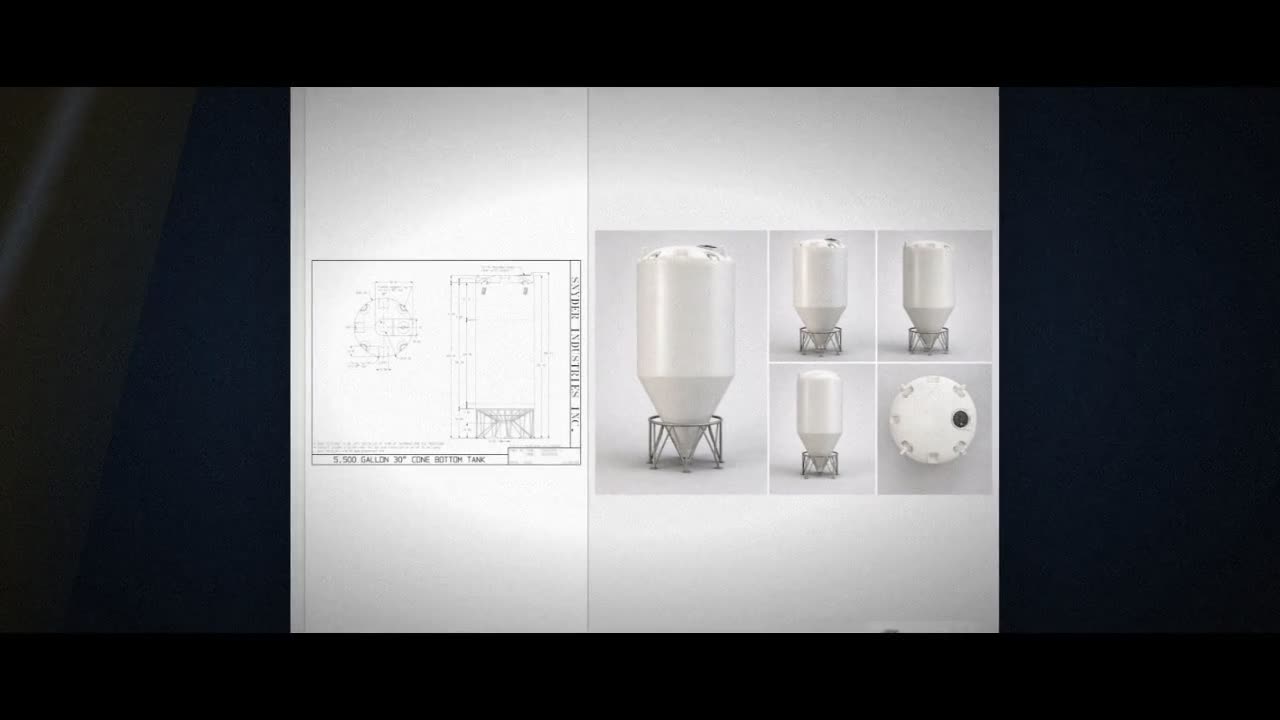 5500 Gallon 30 Degree Plastic Cone Bottom Tank video