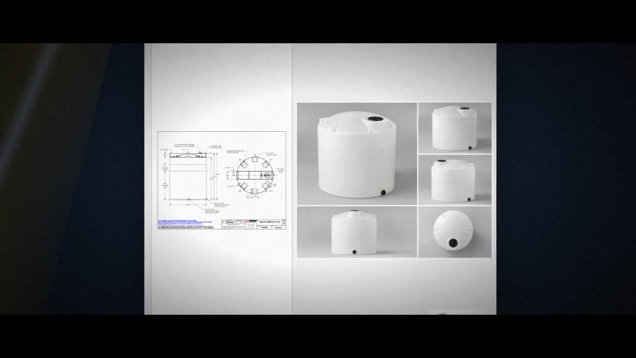 Snyder Industries 6500 Gallon HDPE Vertical Liquid Storage Tank with A video