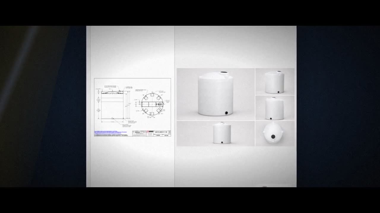 Snyder Industries 6500 Gallon HDPE Vertical Liquid Storage Tank with A video