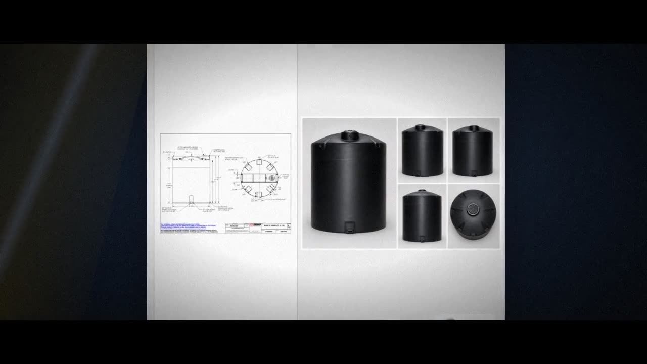 Snyder Industries 6500 Gallon HDPE Vertical Chemical Storage Tank in B video