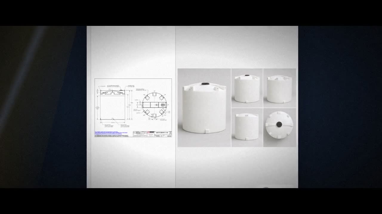 Snyder Industries 6000 Gallon HDPE Vertical Liquid Storage Tank with A video