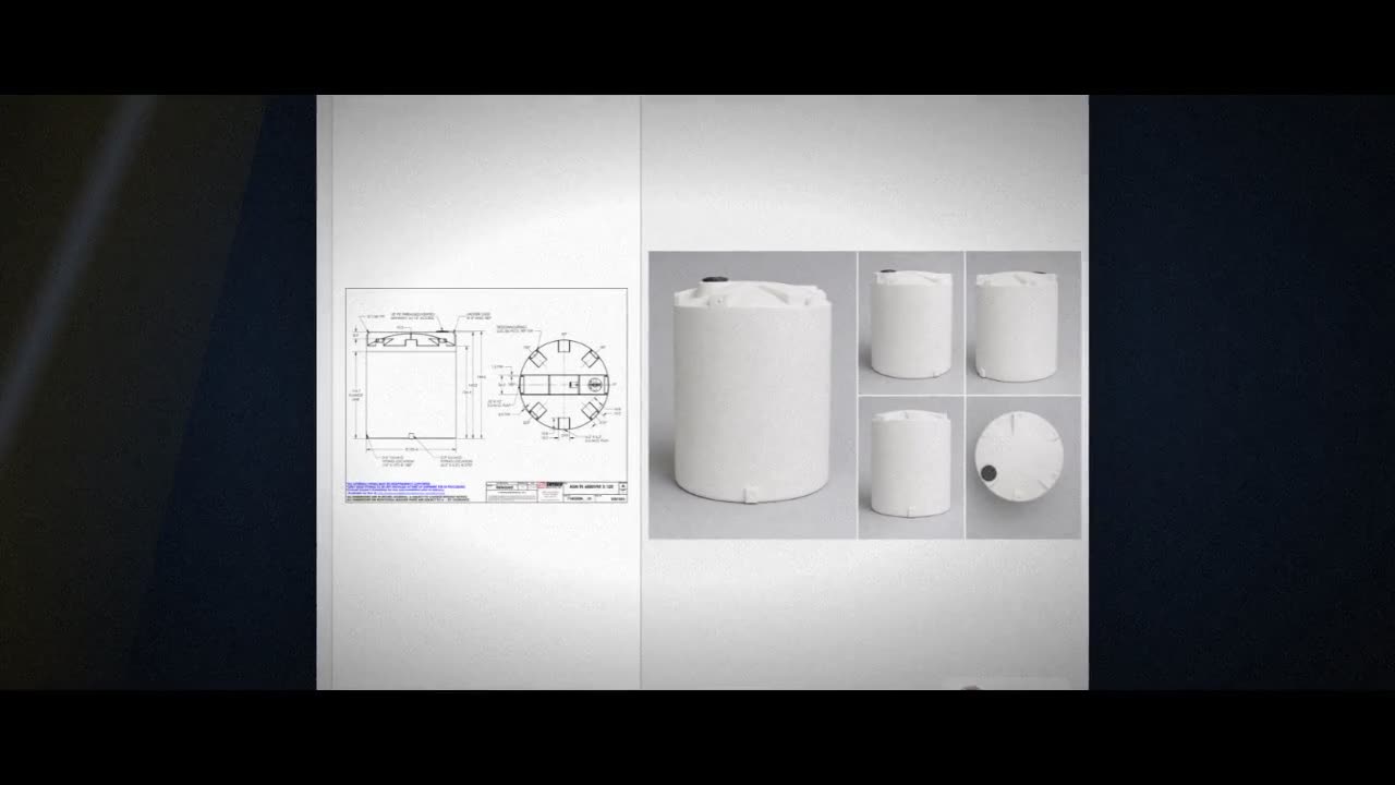 Snyder Industries 6000 Gallon HDPE Vertical Liquid Storage Tank with A video