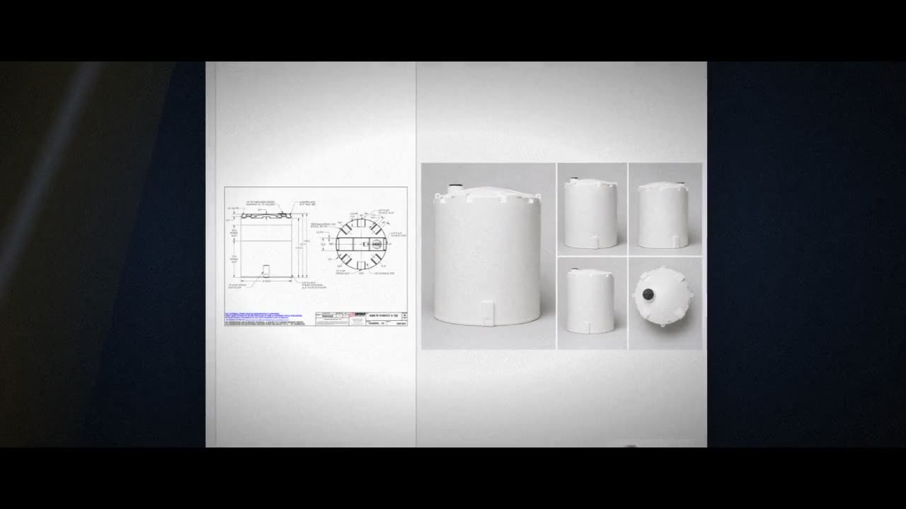 Snyder Industries 4100 Gallon HDPE Vertical Chemical Storage Tank in W video