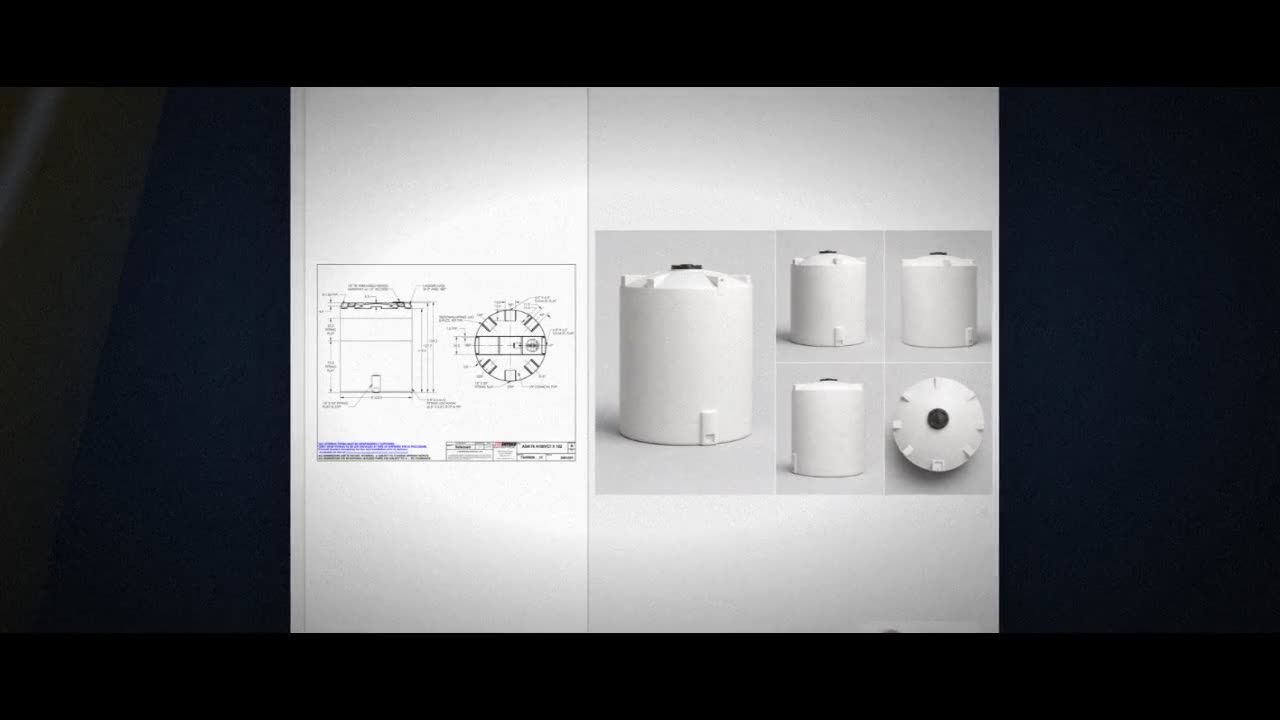 Snyder Industries 4100 Gallon HDPE Vertical Chemical Storage Tank in W video