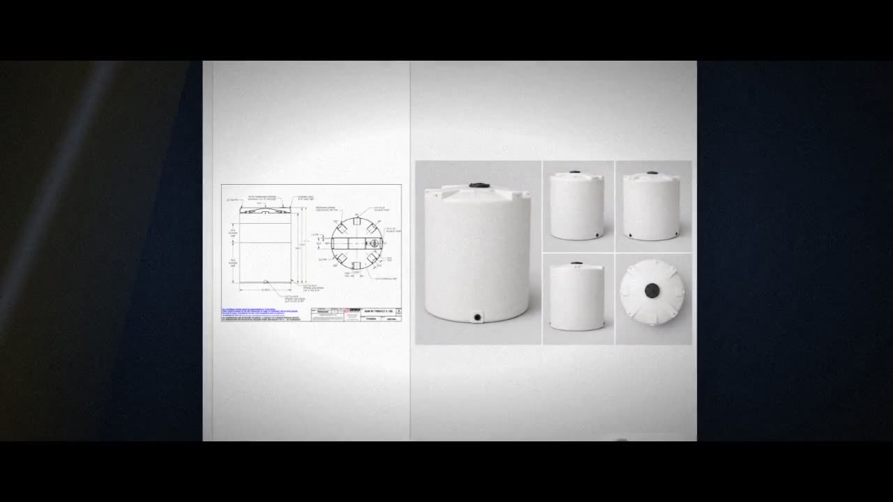 Snyder Industries 7900 Gallon HDPE Vertical Liquid Storage Tank with A video