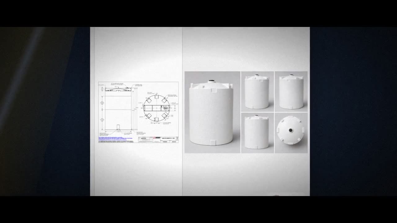 Snyder Industries 8500 Gallon XLPE Vertical Liquid Storage Tank with A video