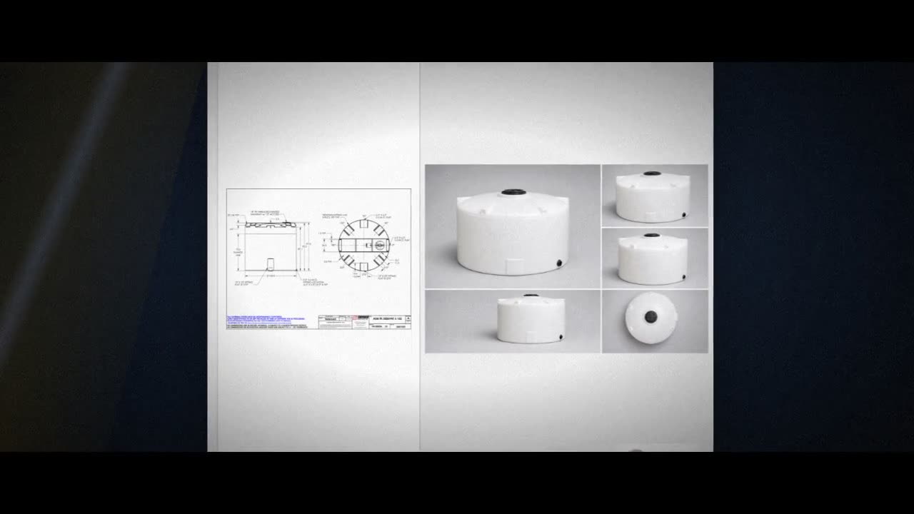 Snyder Industries 3000 Gallon HDPE Vertical Liquid Storage Tank with A video