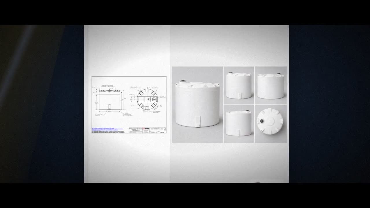 Snyder Industries 3000 Gallon HDPE Vertical Chemical Storage Tank in W video
