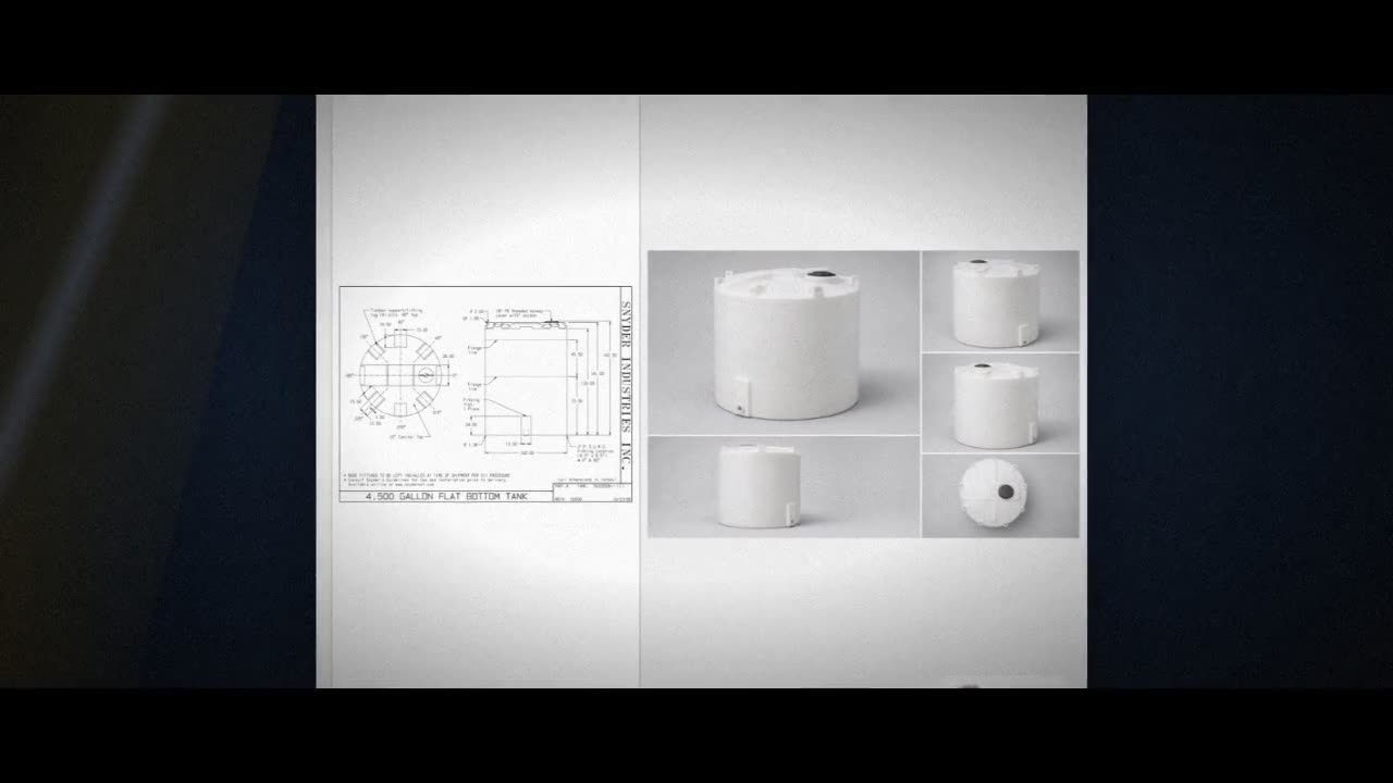 Snyder Industries 4500 GALLON PLASTIC VERTICAL LIQUID STORAGE TANK 1.5 video