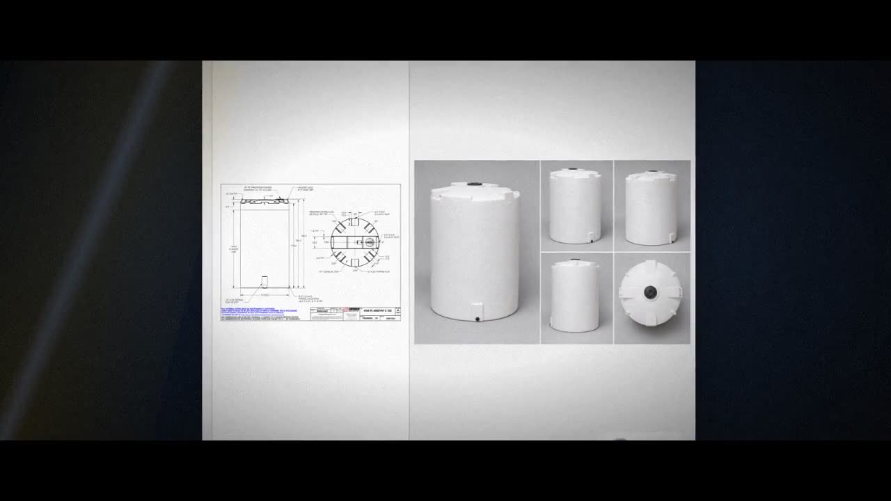 Snyder Industries 6000 Gallon HDPE Vertical Liquid Storage Tank with A video
