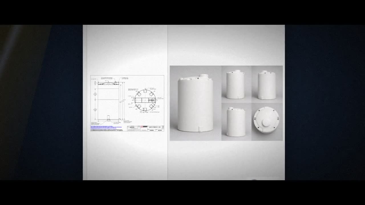 Snyder Industries 9500 Gallon HDPE Vertical Chemical Storage Tank in W video