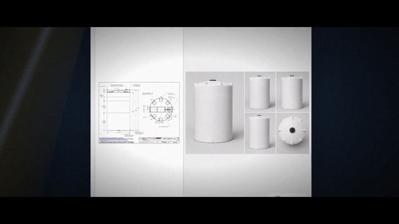Snyder Industries 9500 Gallon HDPE Vertical Liquid Storage Tank with A video