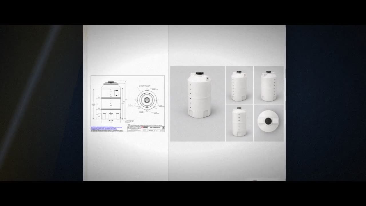 Snyder Industries 200 Gallon HDPE Vertical Chemical Storage Tank in Wh video