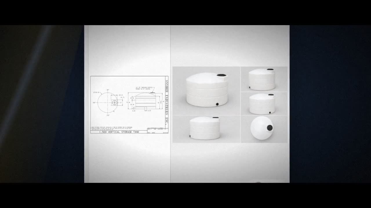 Snyder Industries 1500 Gallon HDPE Vertical Chemical Storage Tank in W video