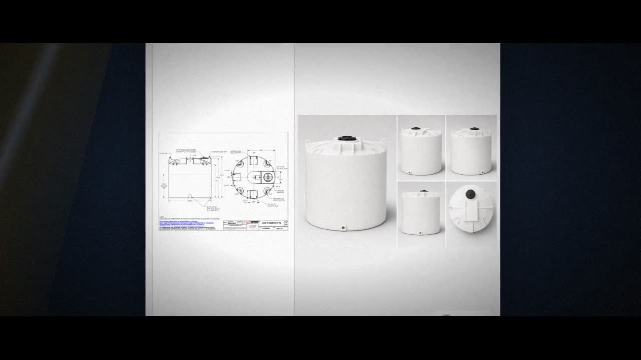 Snyder Industries 2000 Gallon HDPE Vertical Liquid Storage Tank with A video