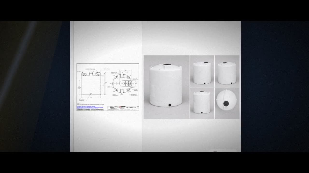 Snyder Industries 2500 Gallon HDPE Vertical Liquid Storage Tank with A video
