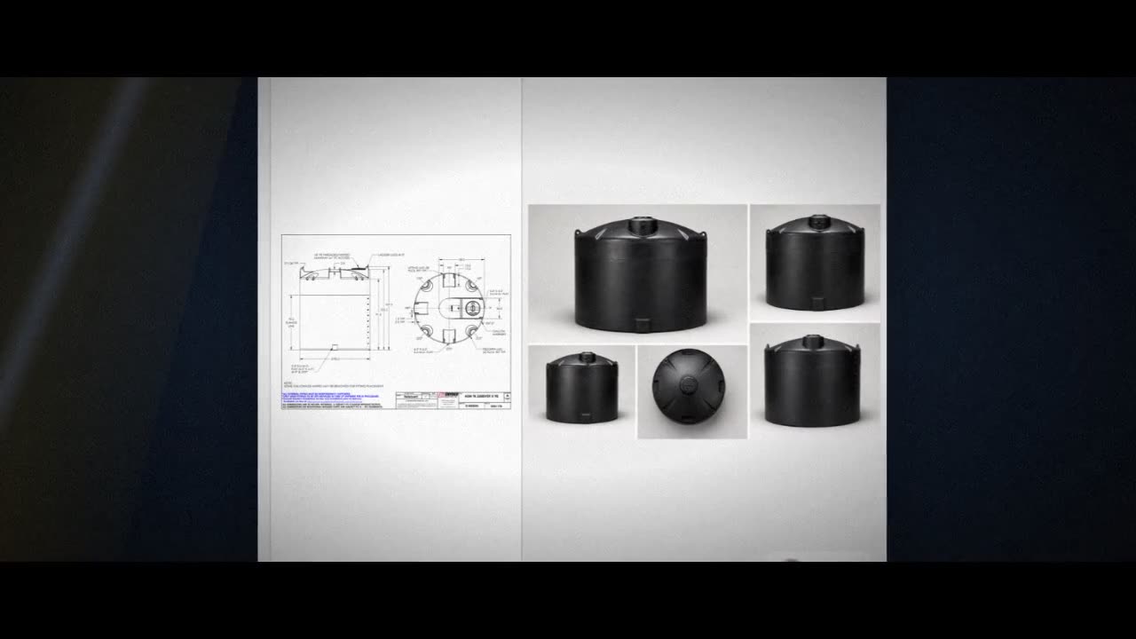 Snyder Industries 2500 Gallon Plastic Vertical Liquid Storage Tank in  video