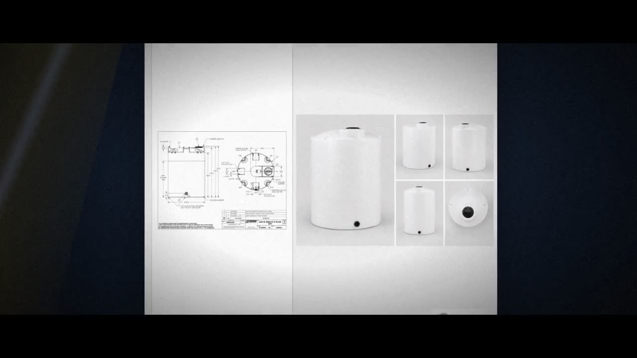 Snyder Industries 3000 Gallon Plastic Vertical Liquid Storage Tank in  video